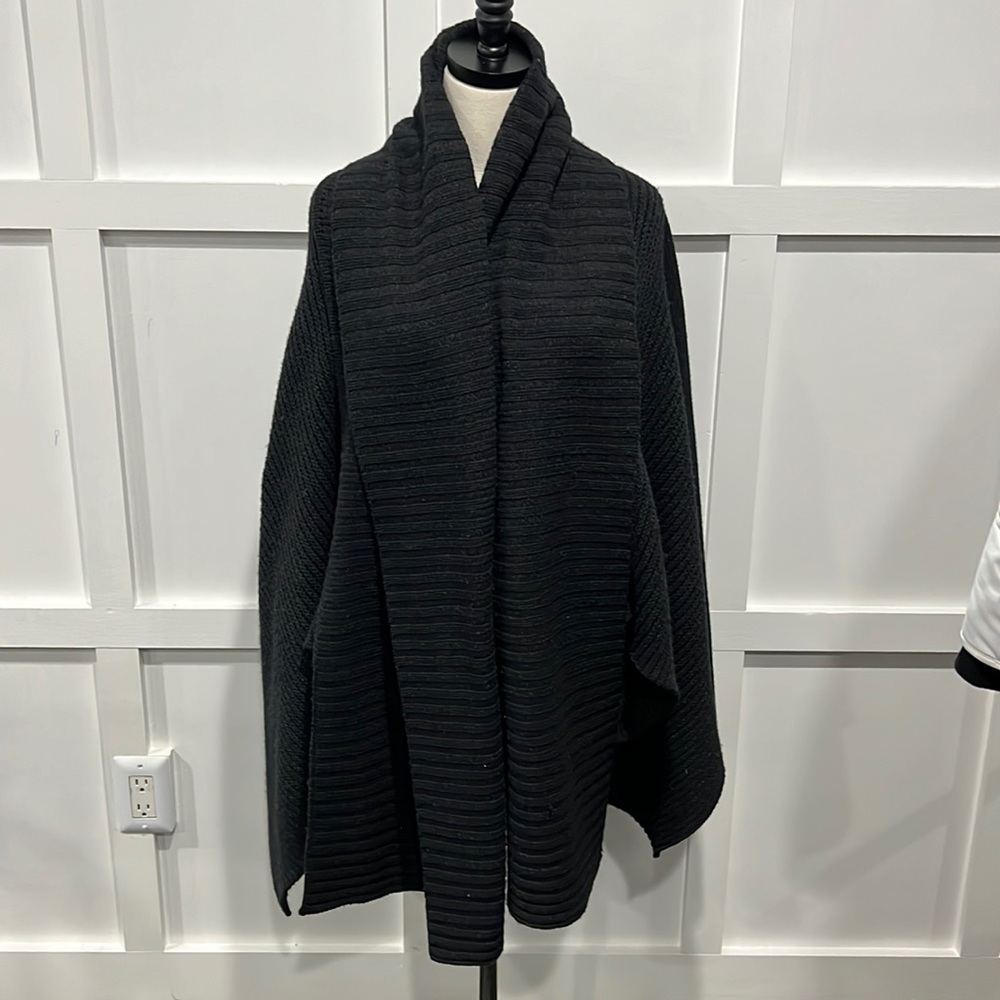 All Saints Charcoal Grey Open Cardigan, M